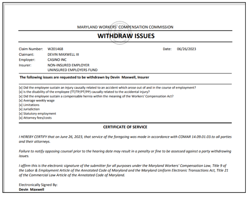 Withdraw IssuesPdf